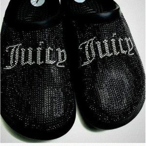 JUICY COUTURE Black Bling Women's Cruz Clogs New without tags